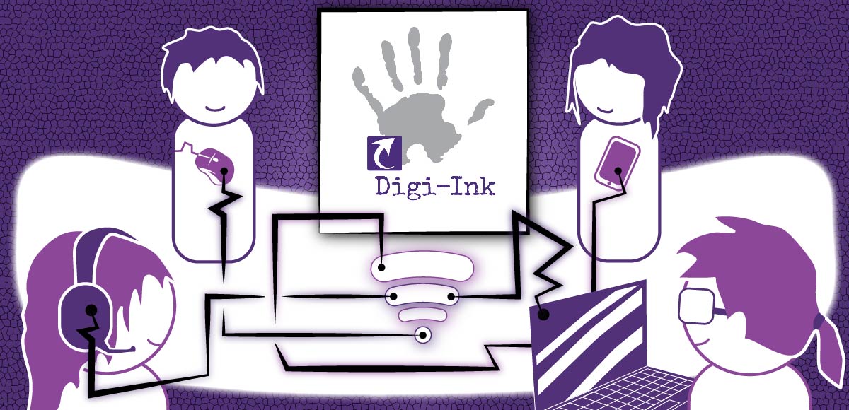 Digi-Ink: vii­koit­tai­sia verk­ko­val­men­nuk­sia  hyvin­voin­nis­ta, opin­nois­ta ja työ­elä­mä­tai­dois­ta